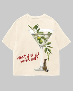 Working Martini Oversized T-Shirt