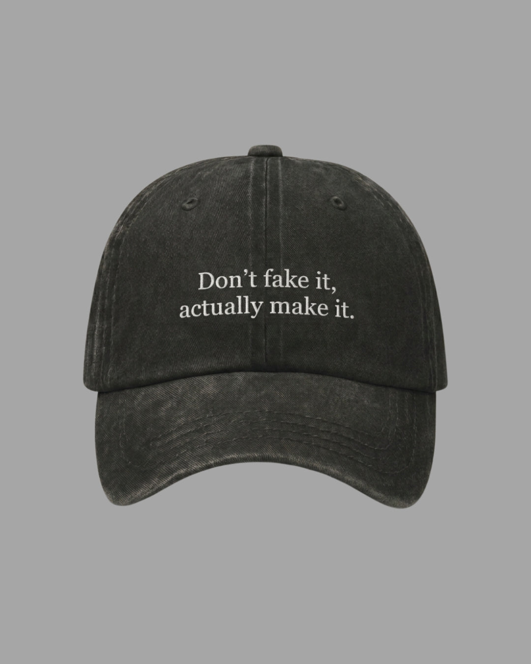 Fake Washed Black Cap