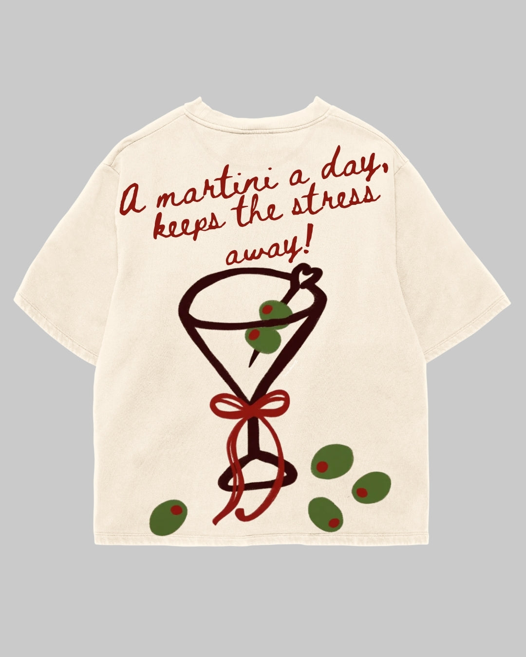 A Martini a day Oversized T-Shirt